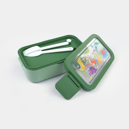 Stainless Steel + Plastic Lunch Box