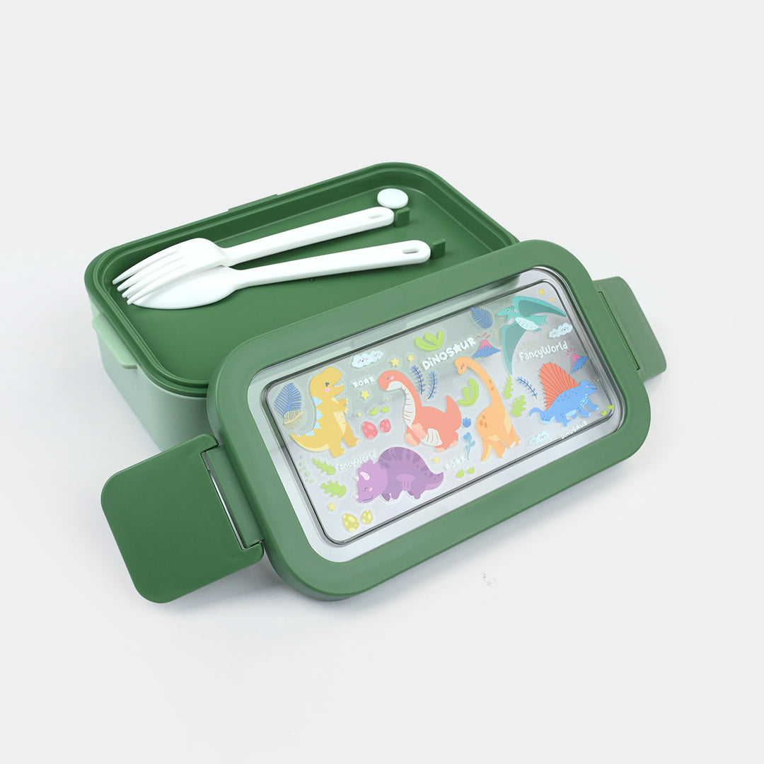 Stainless Steel + Plastic Lunch Box