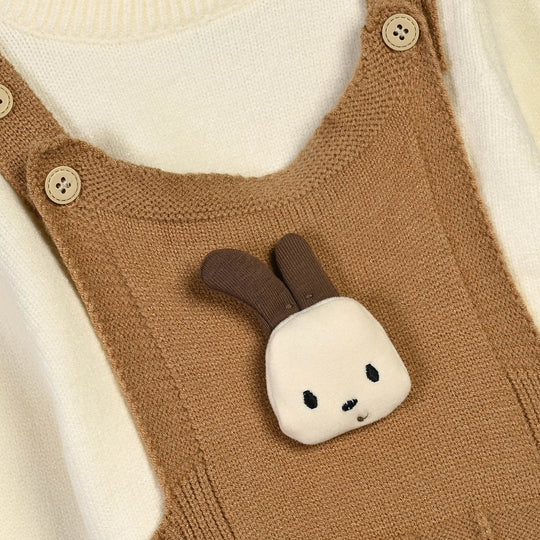 Infant Boys Acrylic Co-ord Set-Little Bunny-Brown