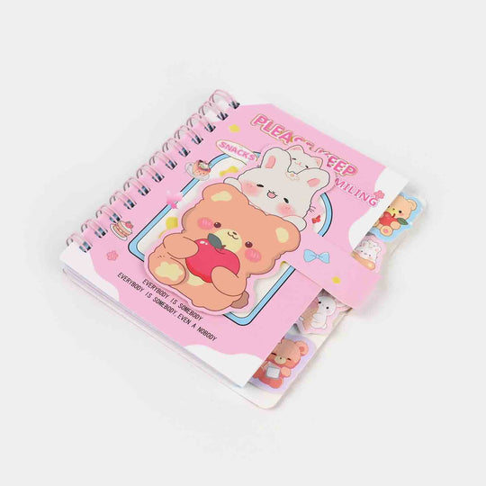Cute Adorable Design A6 Mini Spiral Diary / Notebook