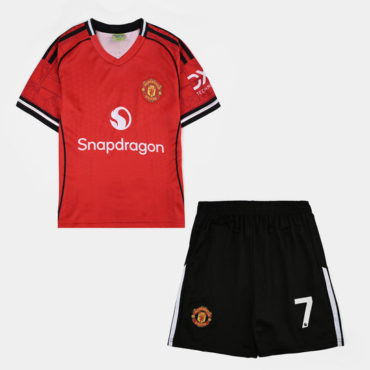 Boys Poly Jersey Suit Manchester-RED