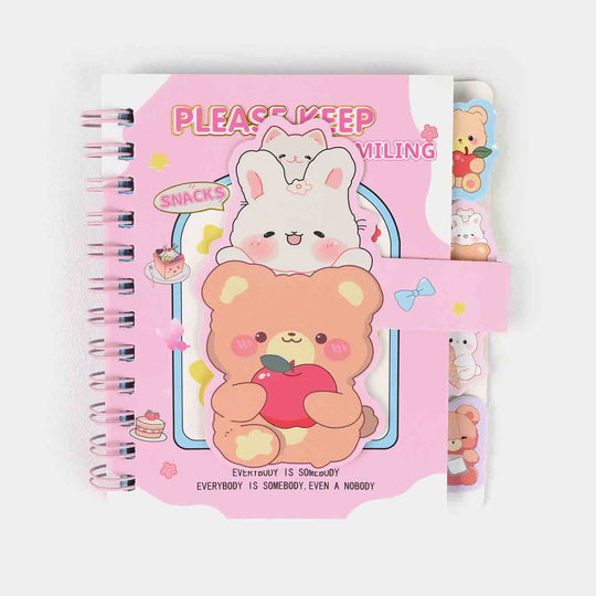 Cute Adorable Design A6 Mini Spiral Diary / Notebook