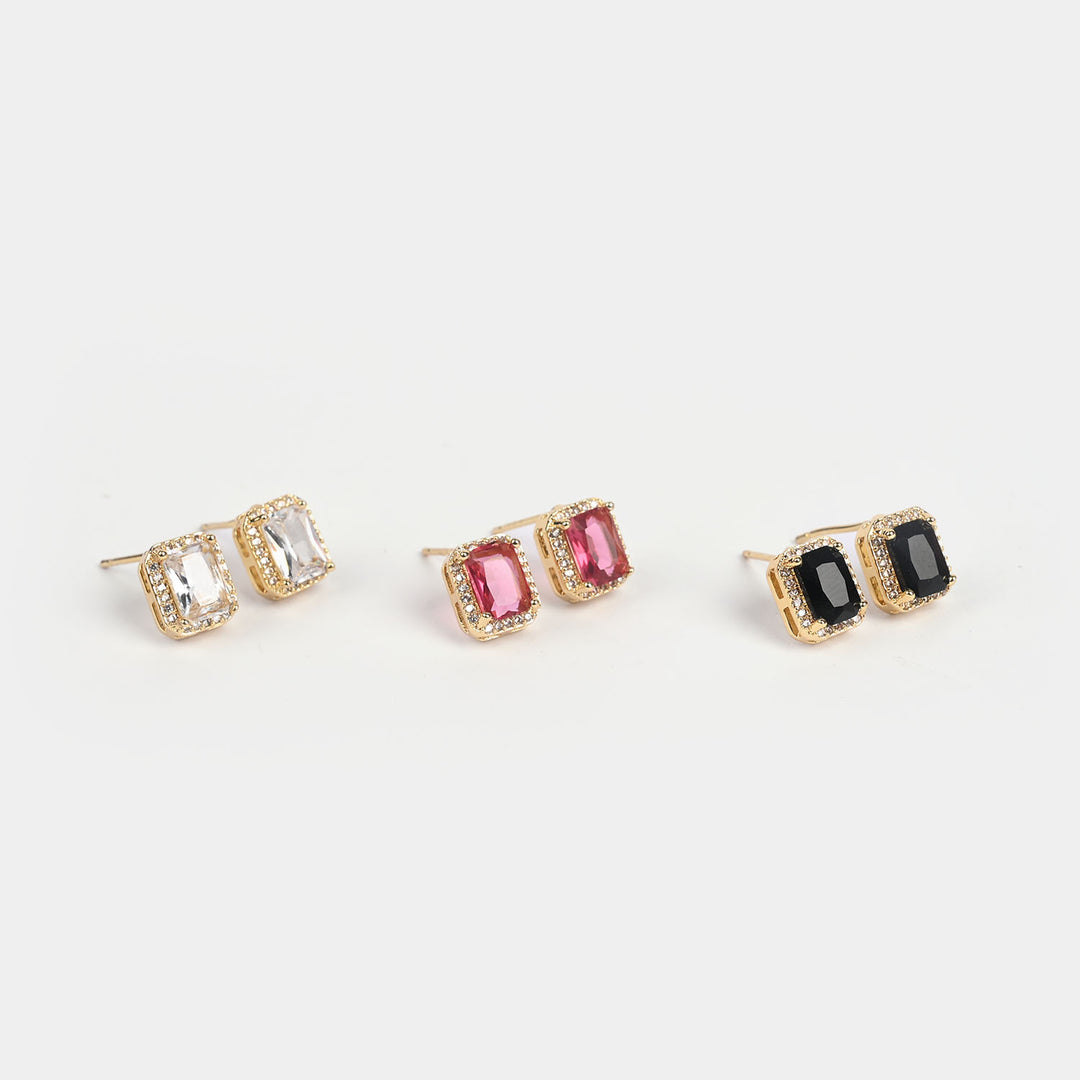 Girls Fancy & Stylish Earrings/Tops - Pack of 3