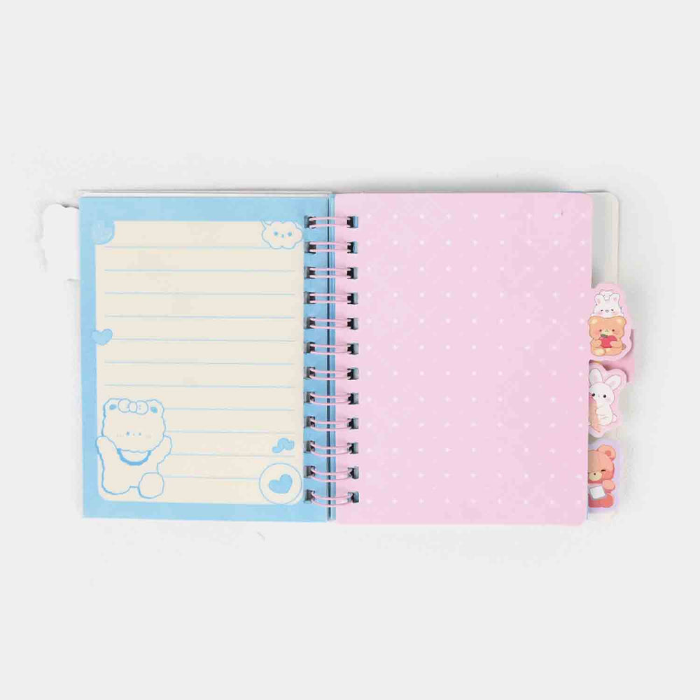 Cute Adorable Design A6 Mini Spiral Diary / Notebook
