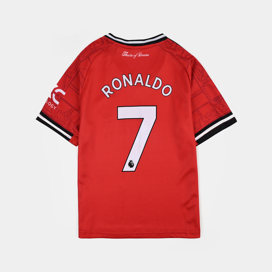 Boys Poly Jersey Suit Manchester-RED