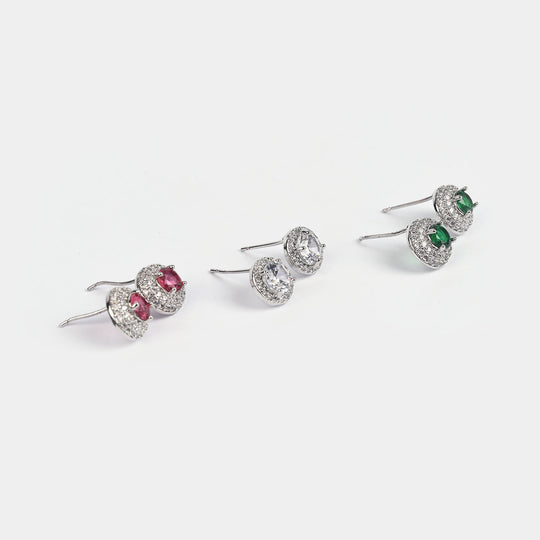 Girls Fancy & Stylish Earrings/Tops - Pack of 3