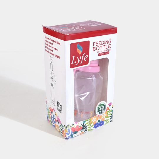 Baby Plastic Feeding Bottle 5Oz | 150ml | Pink