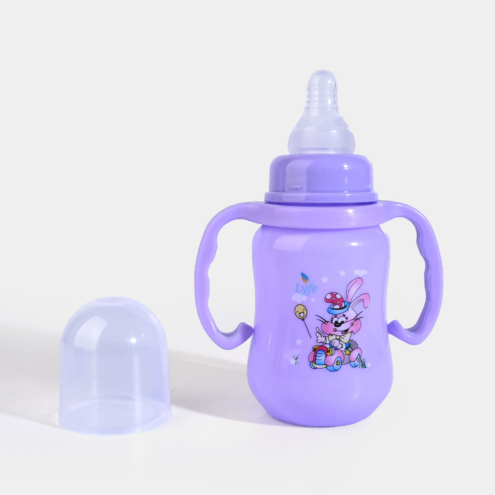 Lyfe Baby Plastic Feeding Bottle 5Oz |150ml | Basic Purple