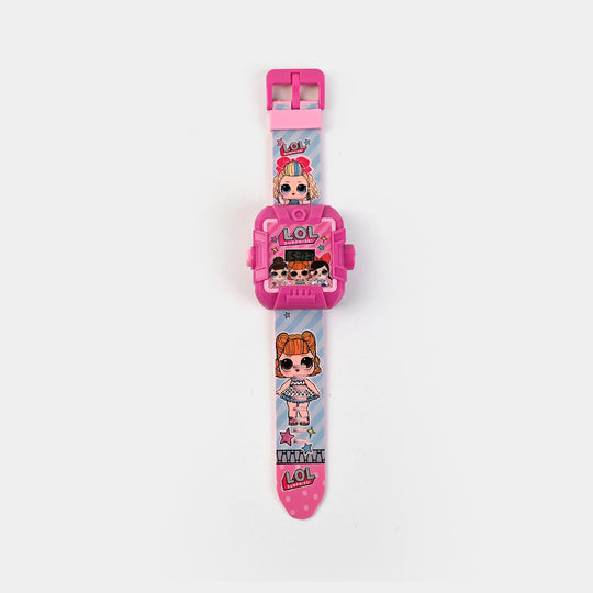 Character Projector Wrist Watch For Kids