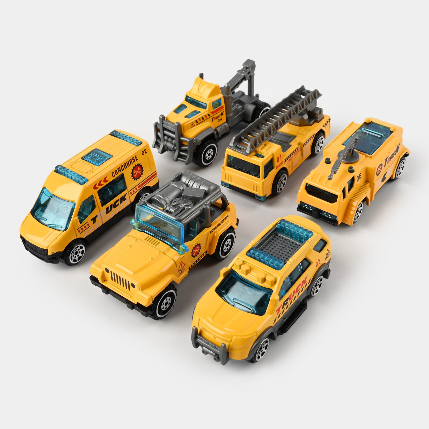 Die Cast Metal Vehicle 6Pcs Set