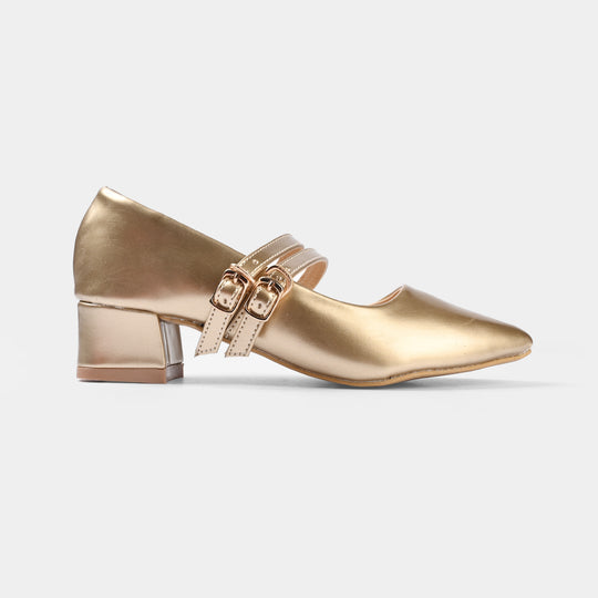 Girls Pumps Heels ZP-130-GOLDEN