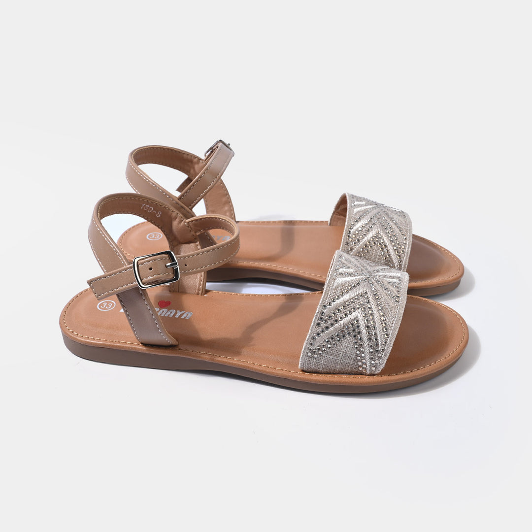 Girls Sandal 189-8-BEIGE