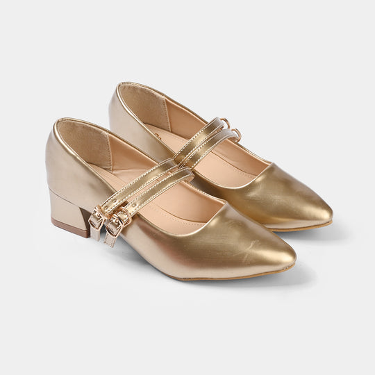Girls Pumps Heels ZP-130-GOLDEN
