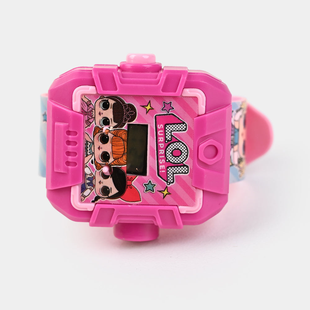 Character Projector Wrist Watch For Kids