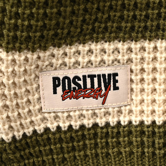 Boys Acrylic Sweater-Positive Energy-Olive