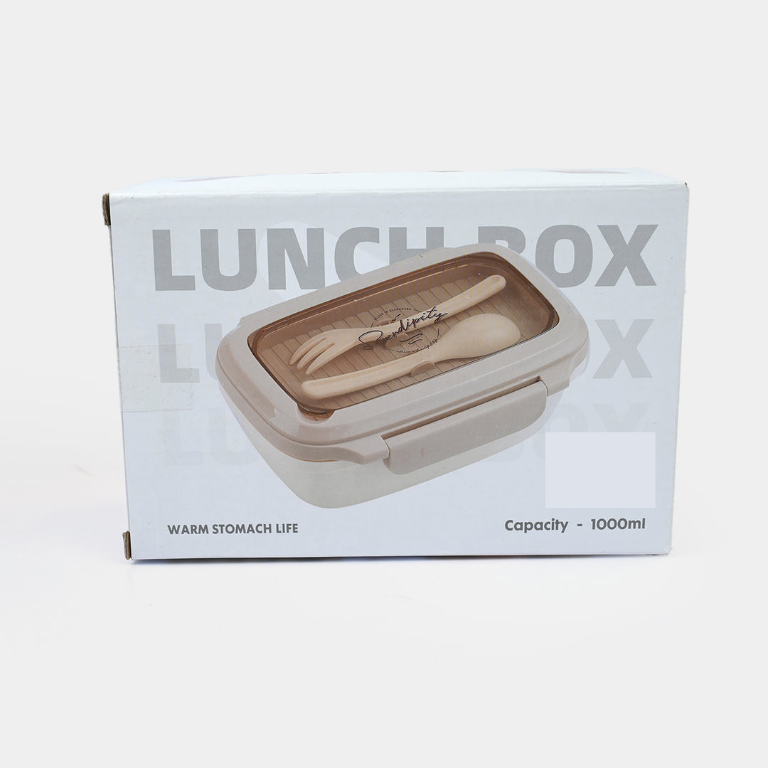 Lunch Box Stainless Steel + Plastic