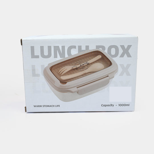 Lunch Box Stainless Steel + Plastic