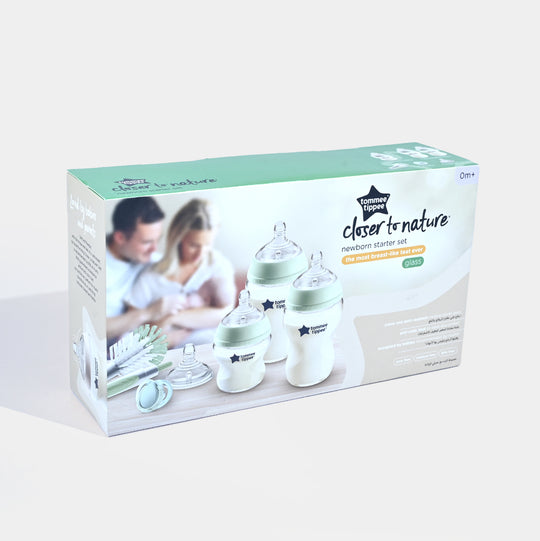 Newborn Starter Set Close to Nature Glass Bottle Kit