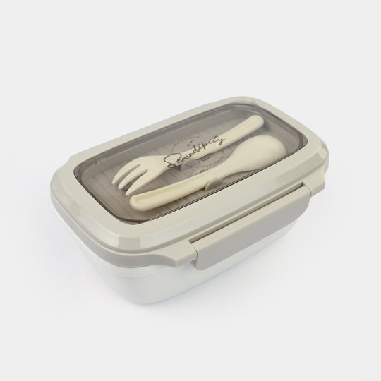 Lunch Box Stainless Steel + Plastic