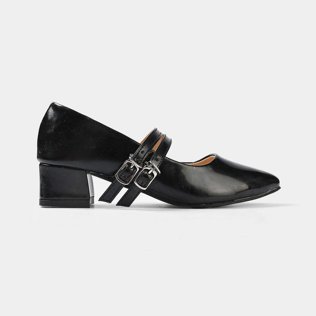 Girls Pumps Heels ZP-130-BLACK