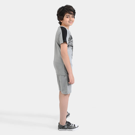 Boys Jersey/Terry 2 Piece Suit -G.Grey