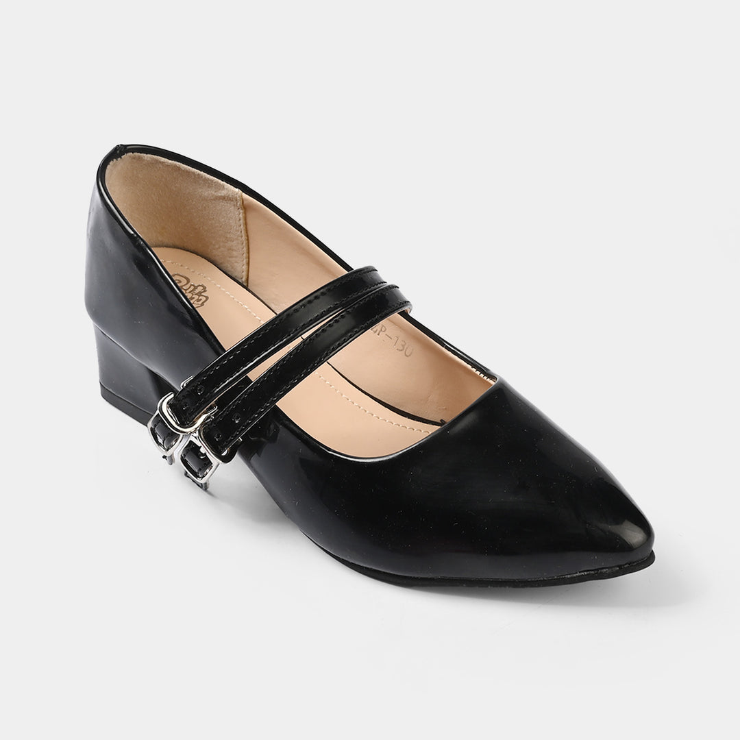 Girls Pumps Heels ZP-130-BLACK