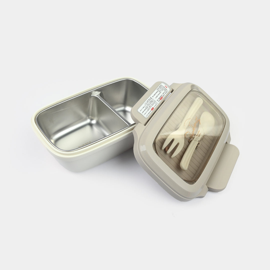 Lunch Box Stainless Steel + Plastic