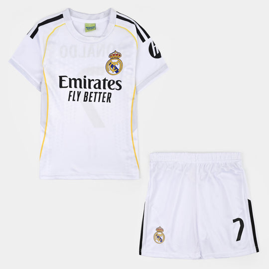 Boys Poly Jersey Suit FCB-White