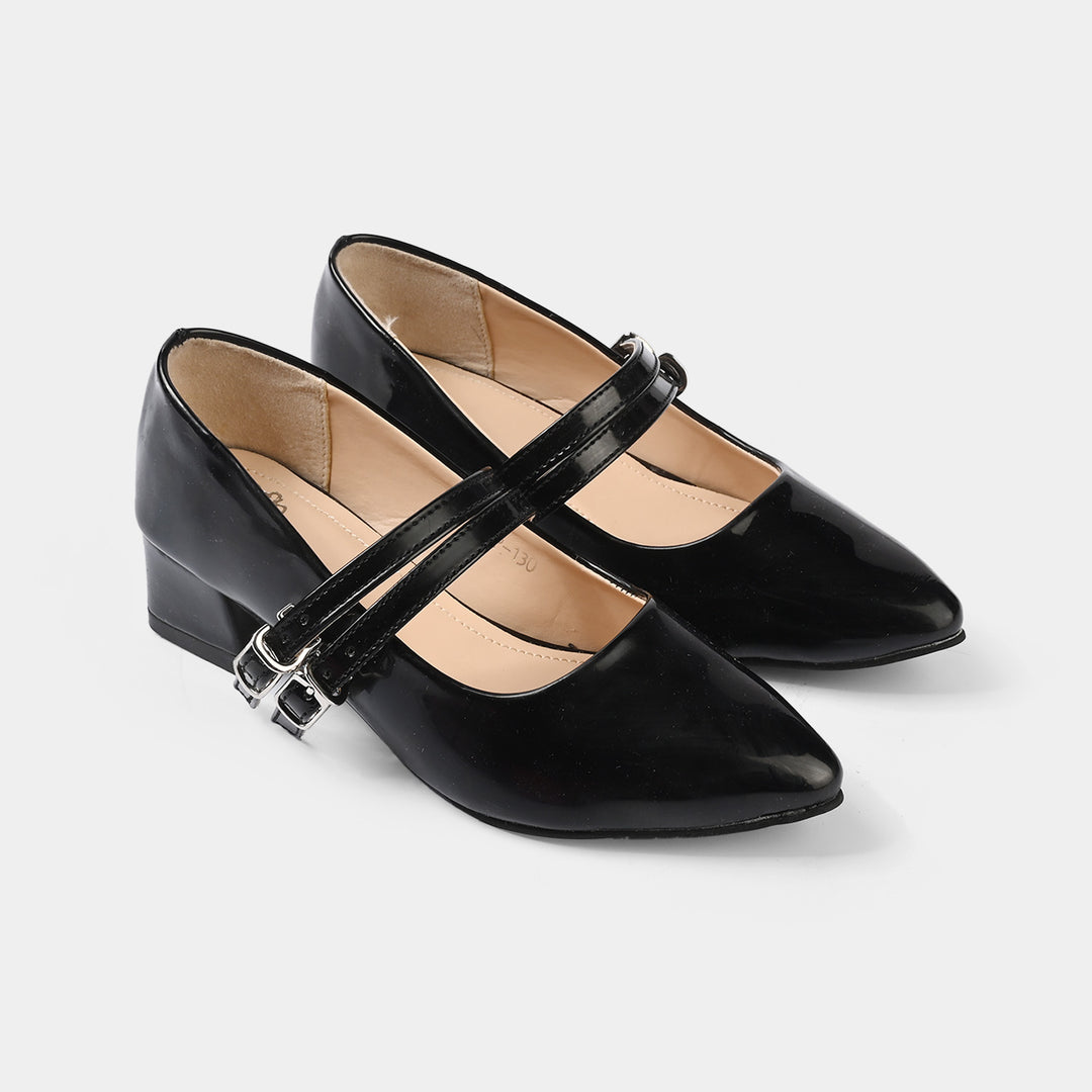 Girls Pumps Heels ZP-130-BLACK