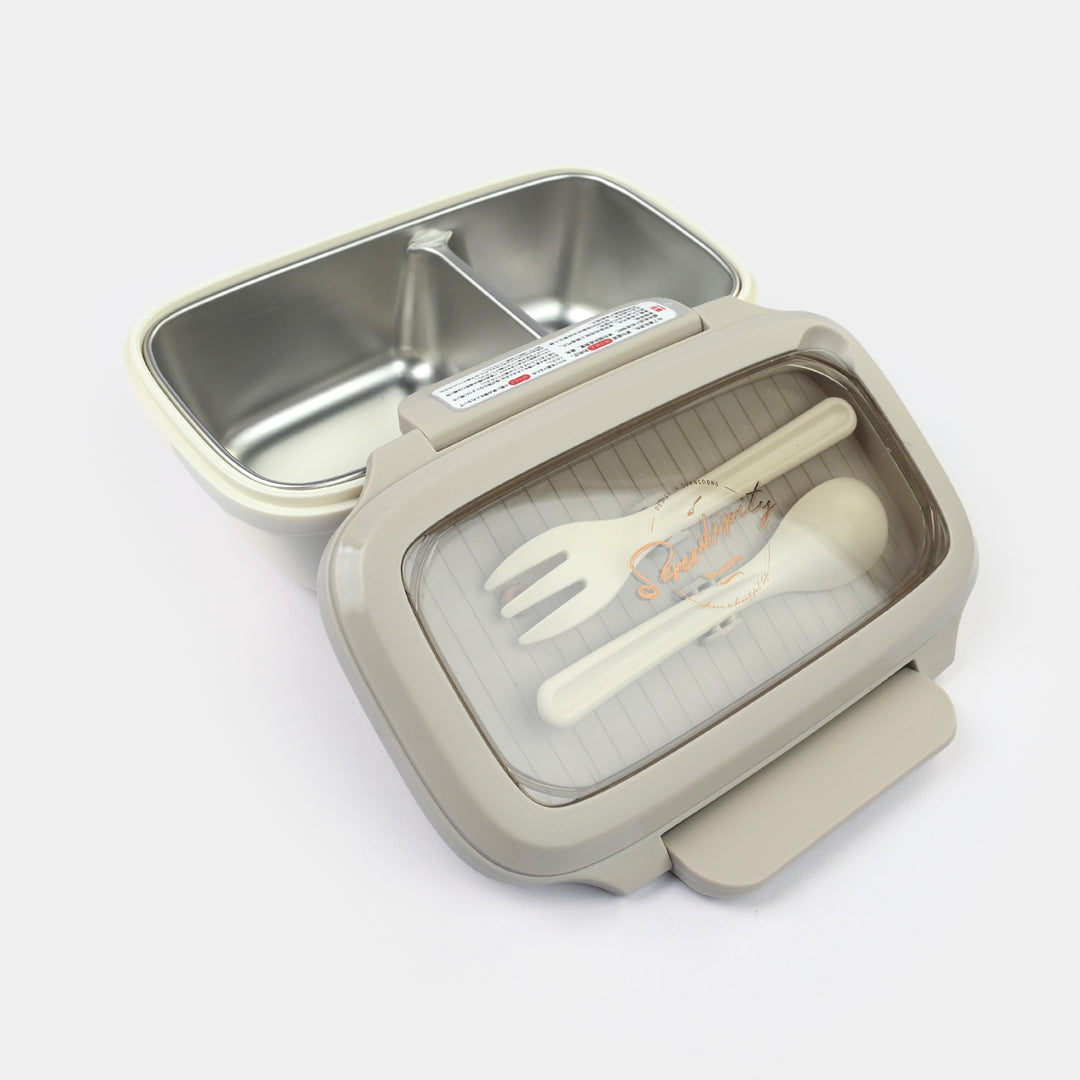 Lunch Box Stainless Steel + Plastic