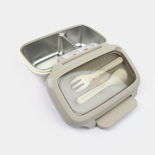 Lunch Box Stainless Steel + Plastic