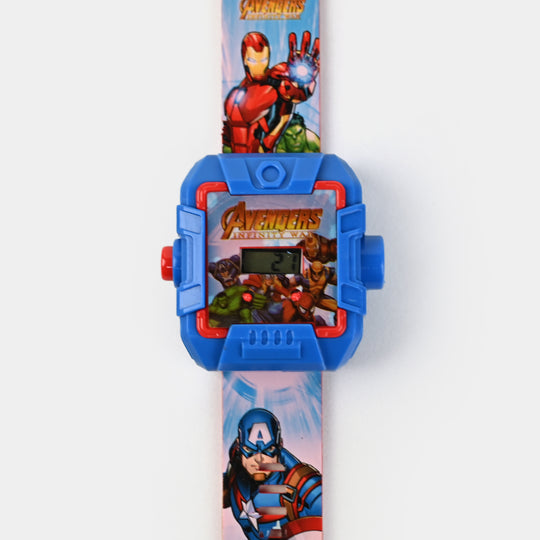 Character Projector Wrist Watch For Kids