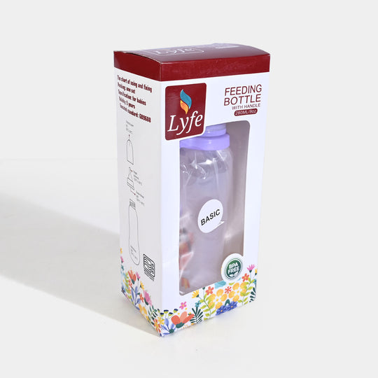 Lyfe Baby Plastic Feeding Bottle 9Oz |280ml |Basic Purple