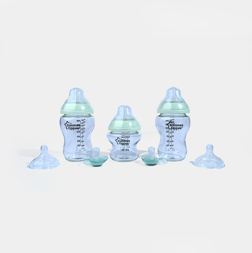 Newborn Starter Set Close to Nature Glass Bottle Kit