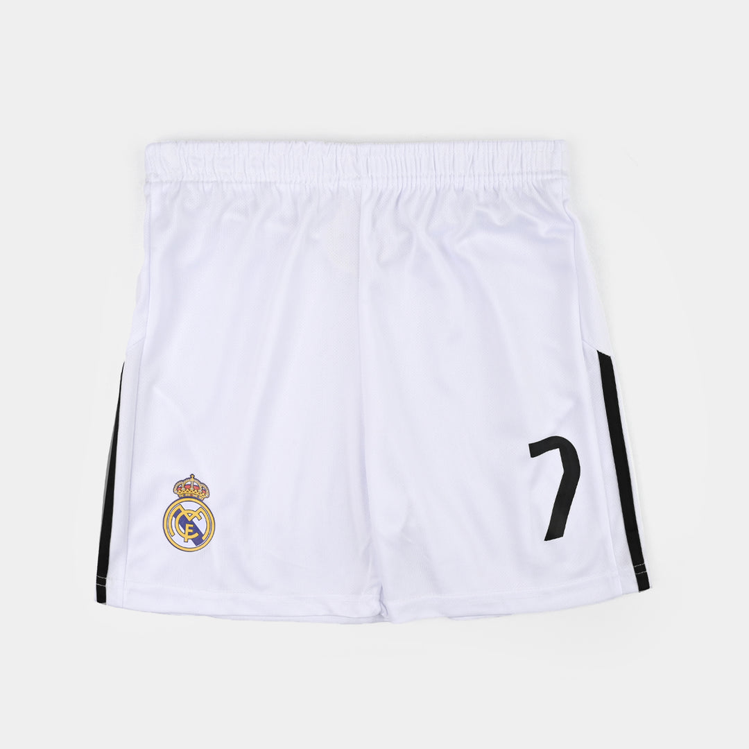 Boys Poly Jersey Suit FCB-White