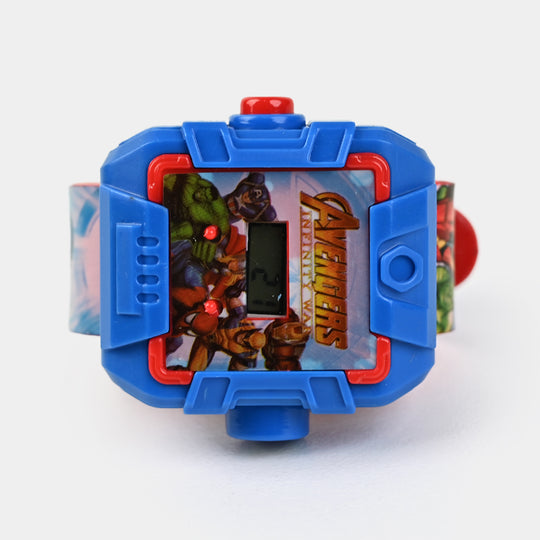 Character Projector Wrist Watch For Kids