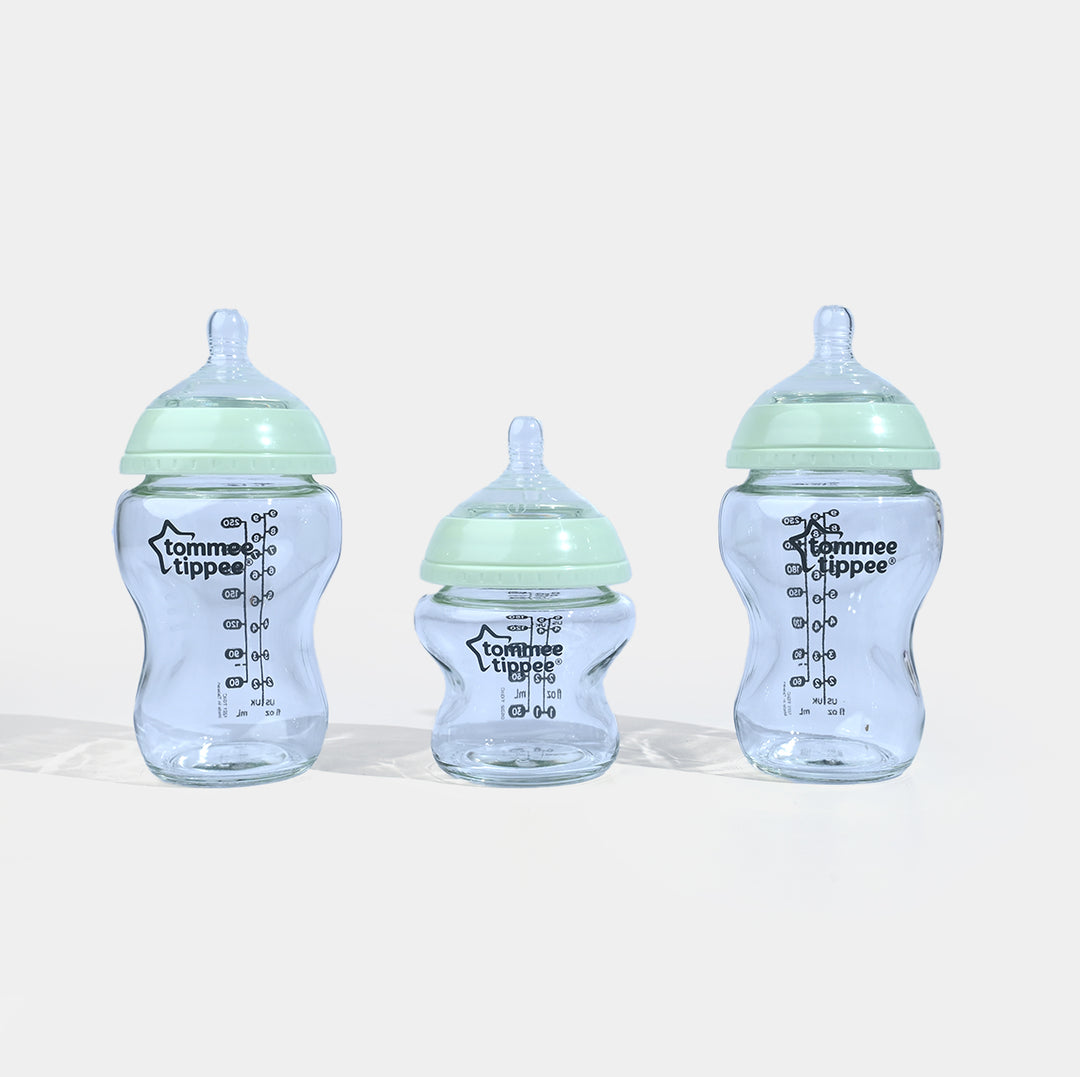 Newborn Starter Set Close to Nature Glass Bottle Kit