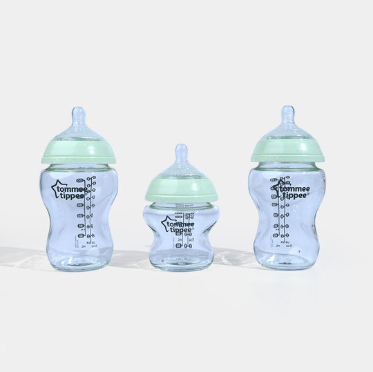Newborn Starter Set Close to Nature Glass Bottle Kit