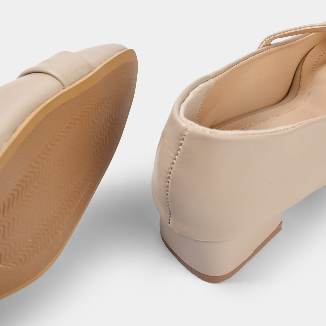 Girls Pumps Heels ZP-131-BEIGE