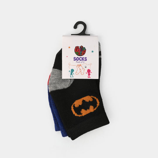 Infant Boys Pack of 2 Socks SPD & BTM-Black Blue