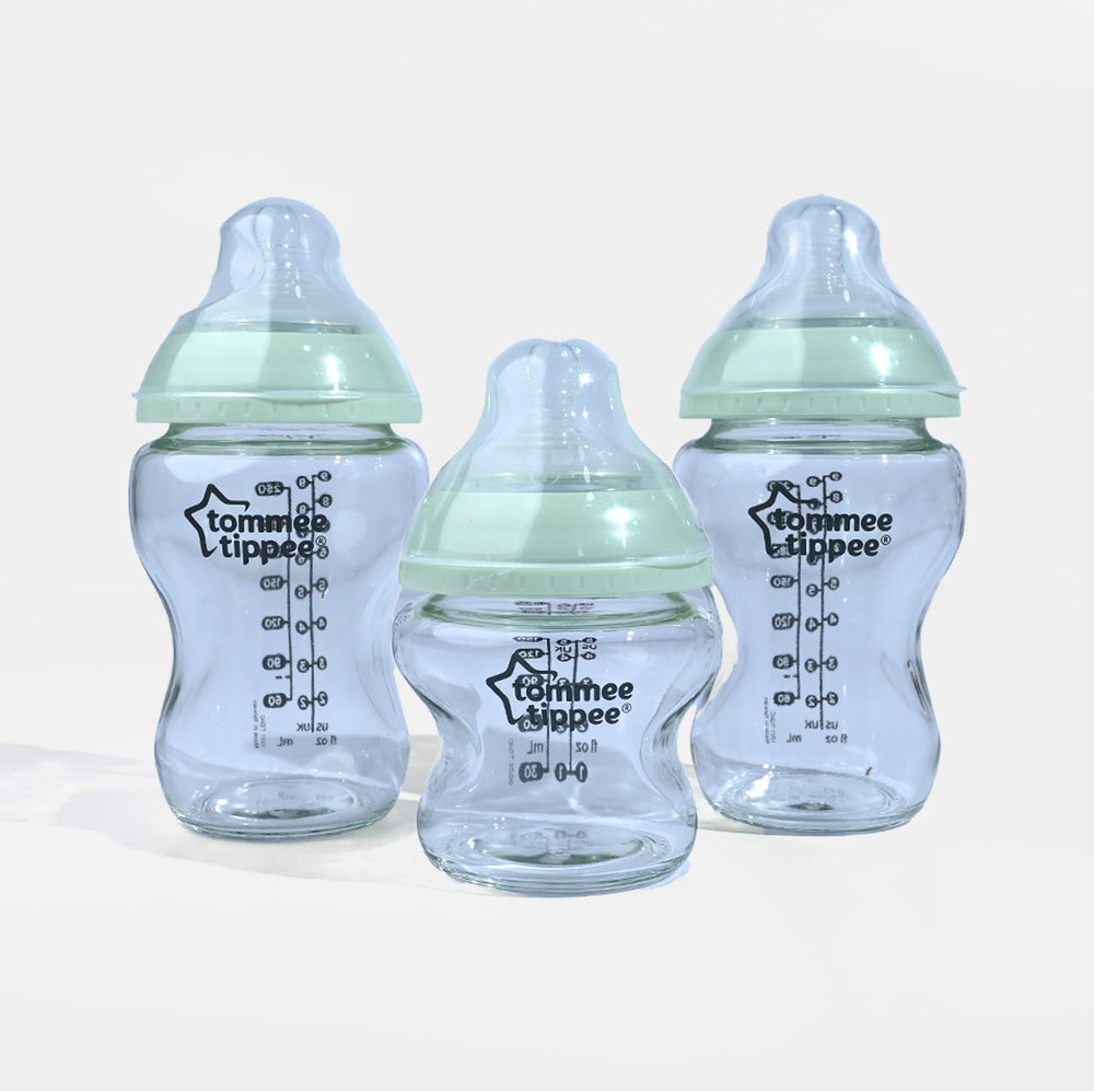 Newborn Starter Set Close to Nature Glass Bottle Kit