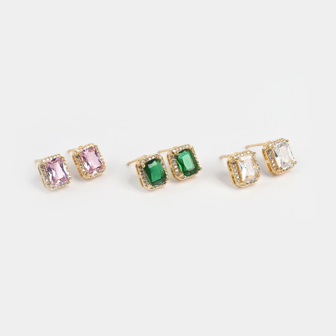 Girls Fancy & Stylish Earrings/Tops - Pack of 3