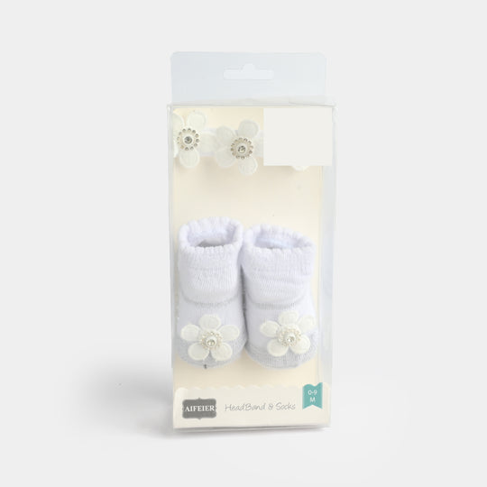 Baby Socks With Headband | 0M+