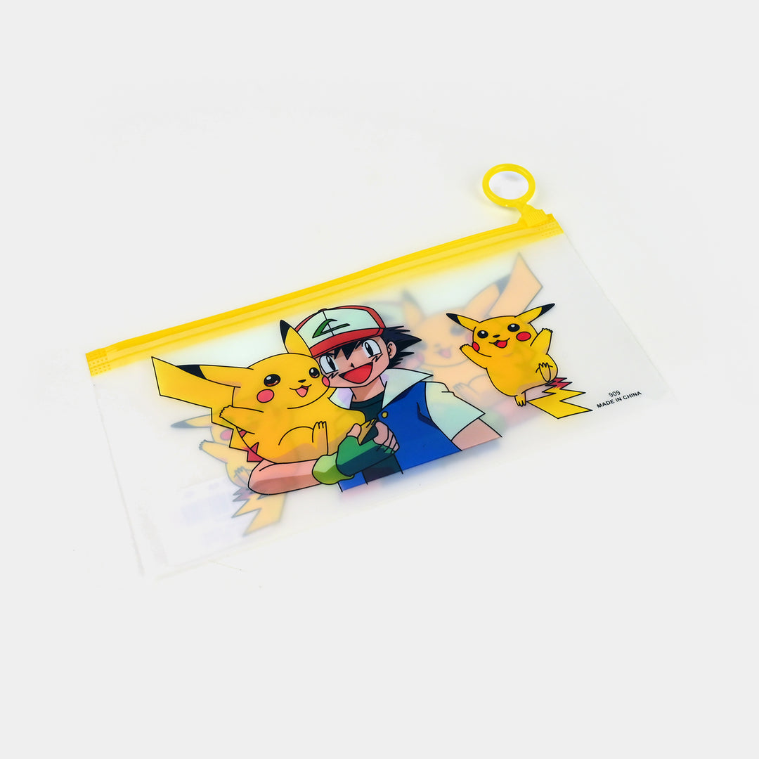 Character Transparent Pencil Pouch for Kids
