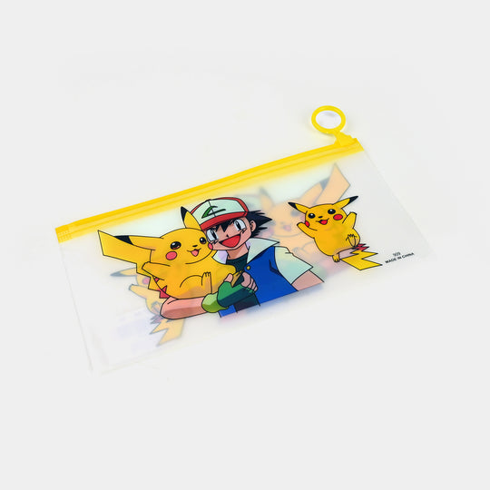 Character Transparent Pencil Pouch for Kids