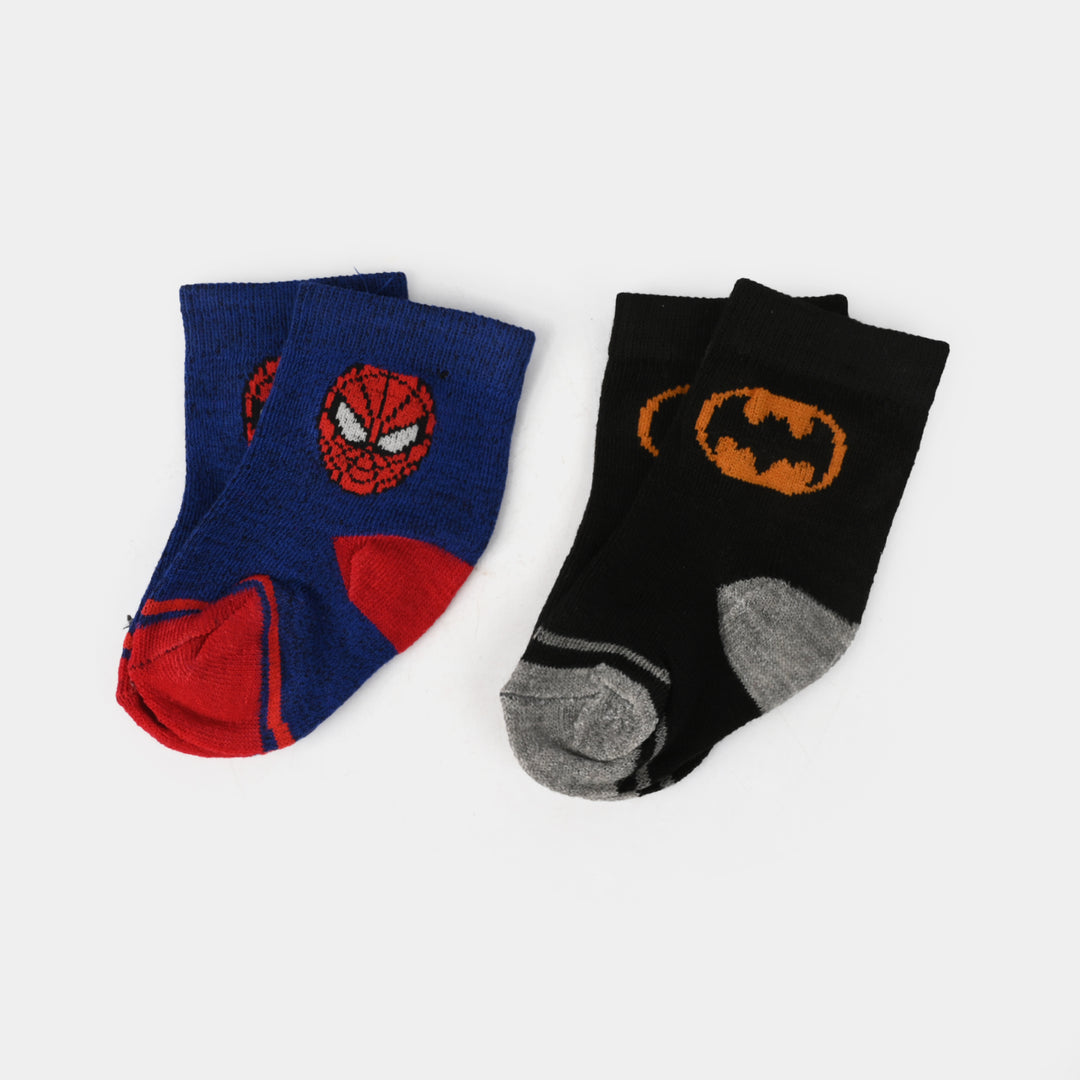 Infant Boys Pack of 2 Socks SPD & BTM-Black Blue