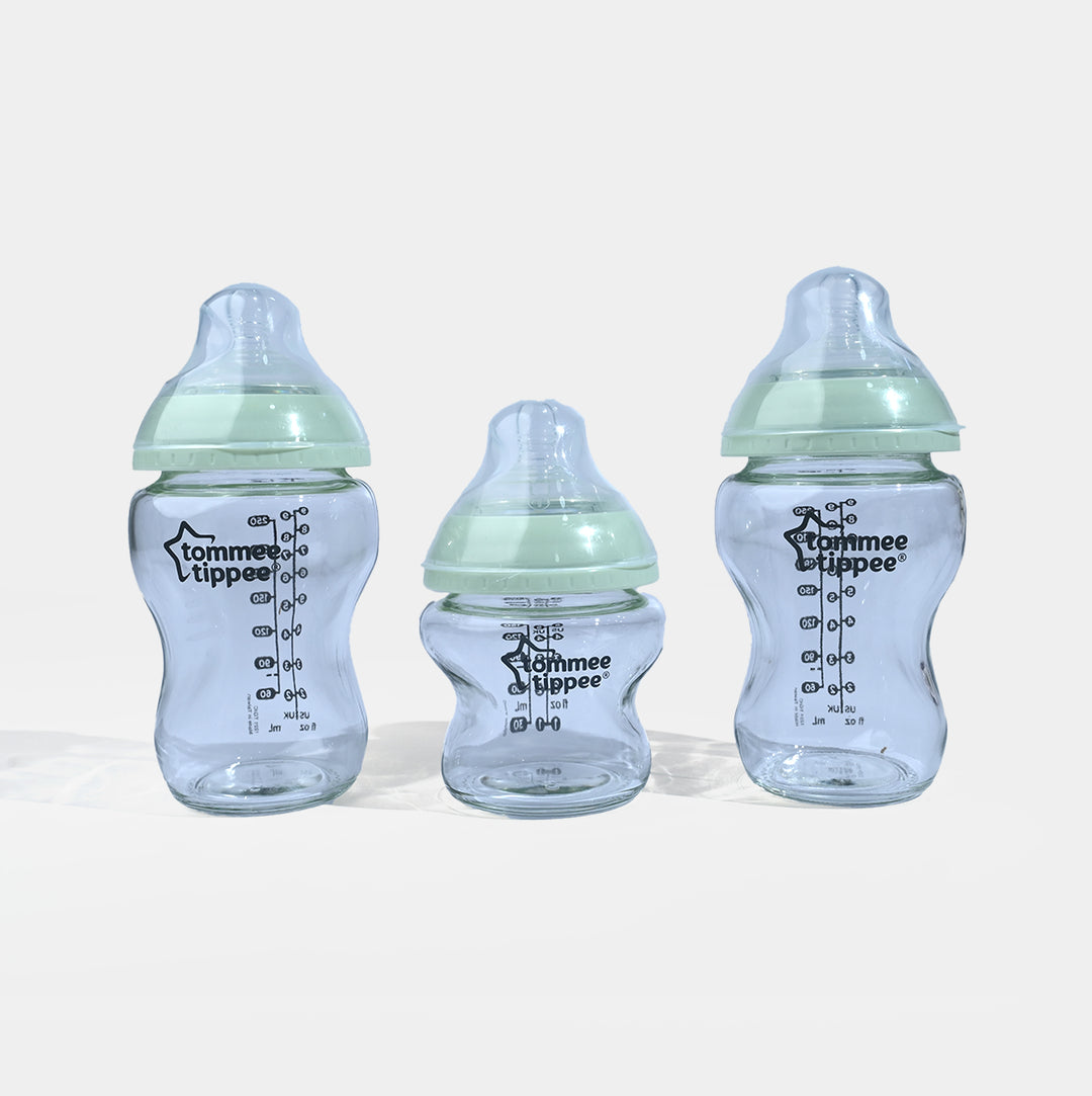 Newborn Starter Set Close to Nature Glass Bottle Kit