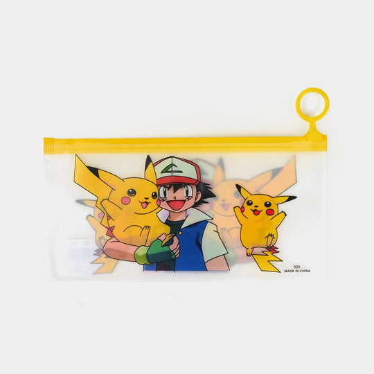 Character Transparent Pencil Pouch for Kids