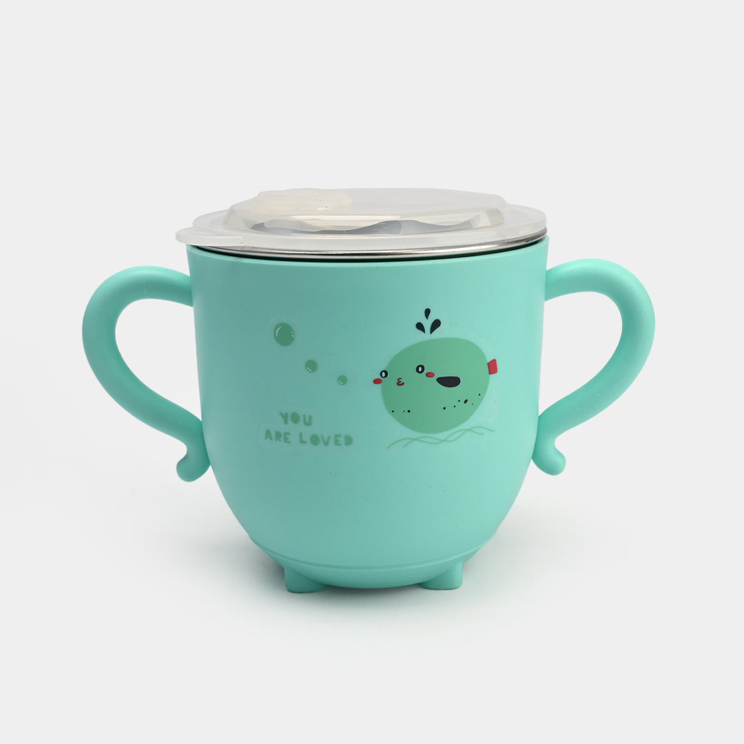 Stainless Steel Double Handle Drinking Cup | 6M+