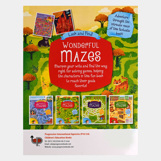 Wonderful Mazes Activity Book For Kids